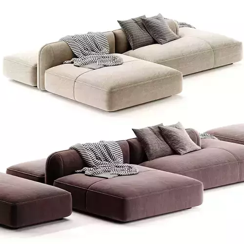 Luzaro Royalty 20 Sectional Sofa 3D model