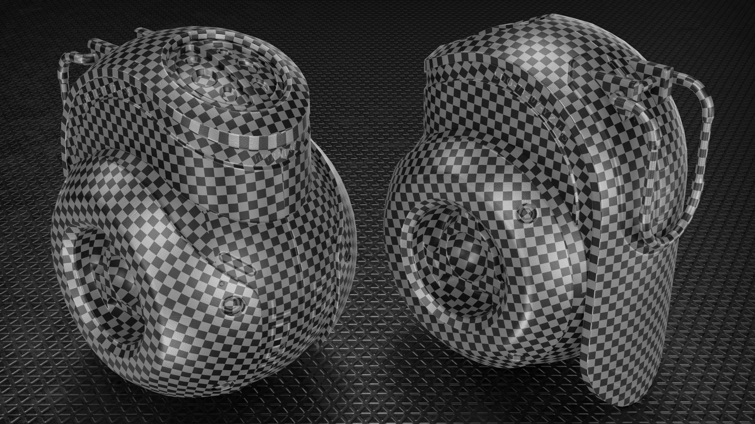 Sci-fi Grenade Low-poly 3D model_3