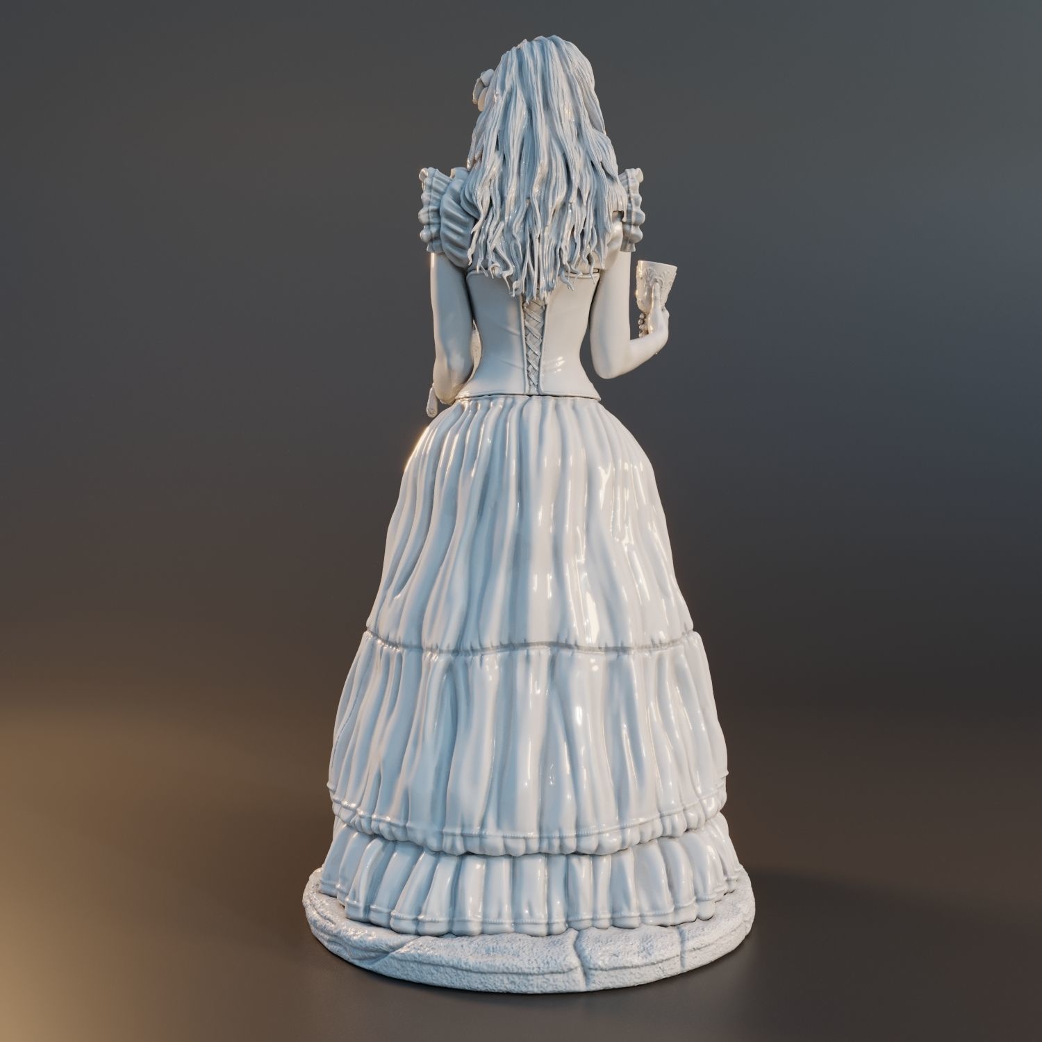 Maria padilha Statue 3D print model_2