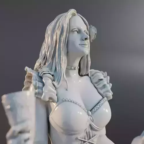 Maria padilha Statue 3D print model