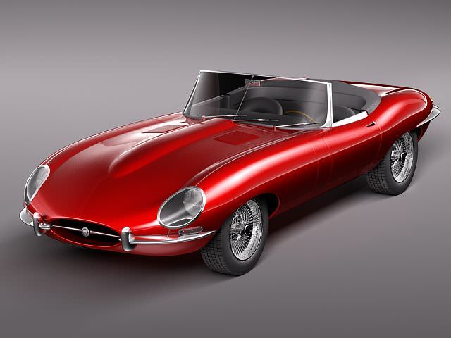 Jaguar E-Type 3D model