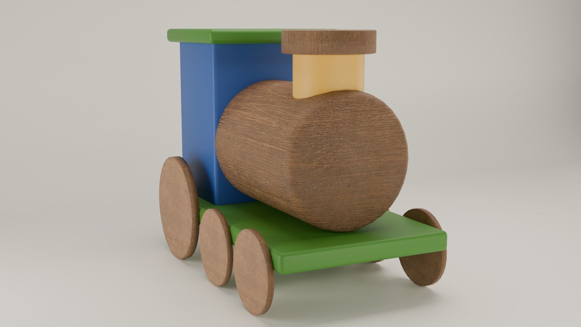Toy train Free 3D model_1