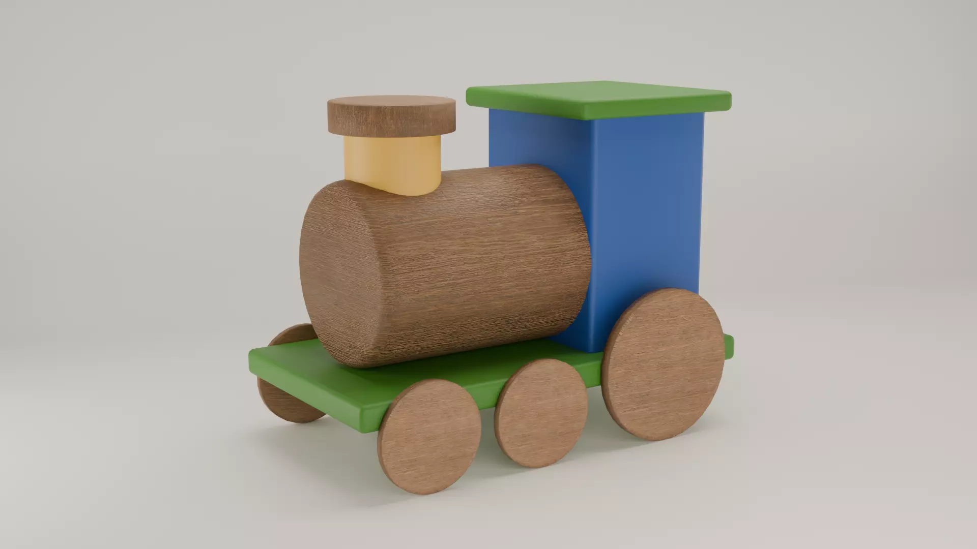 Toy train Free 3D model_0