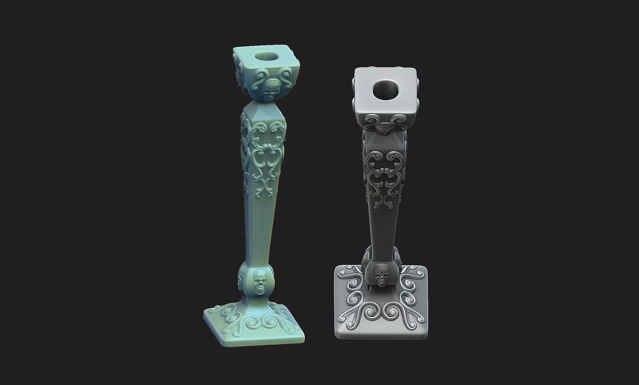candlestick 3D print model_0