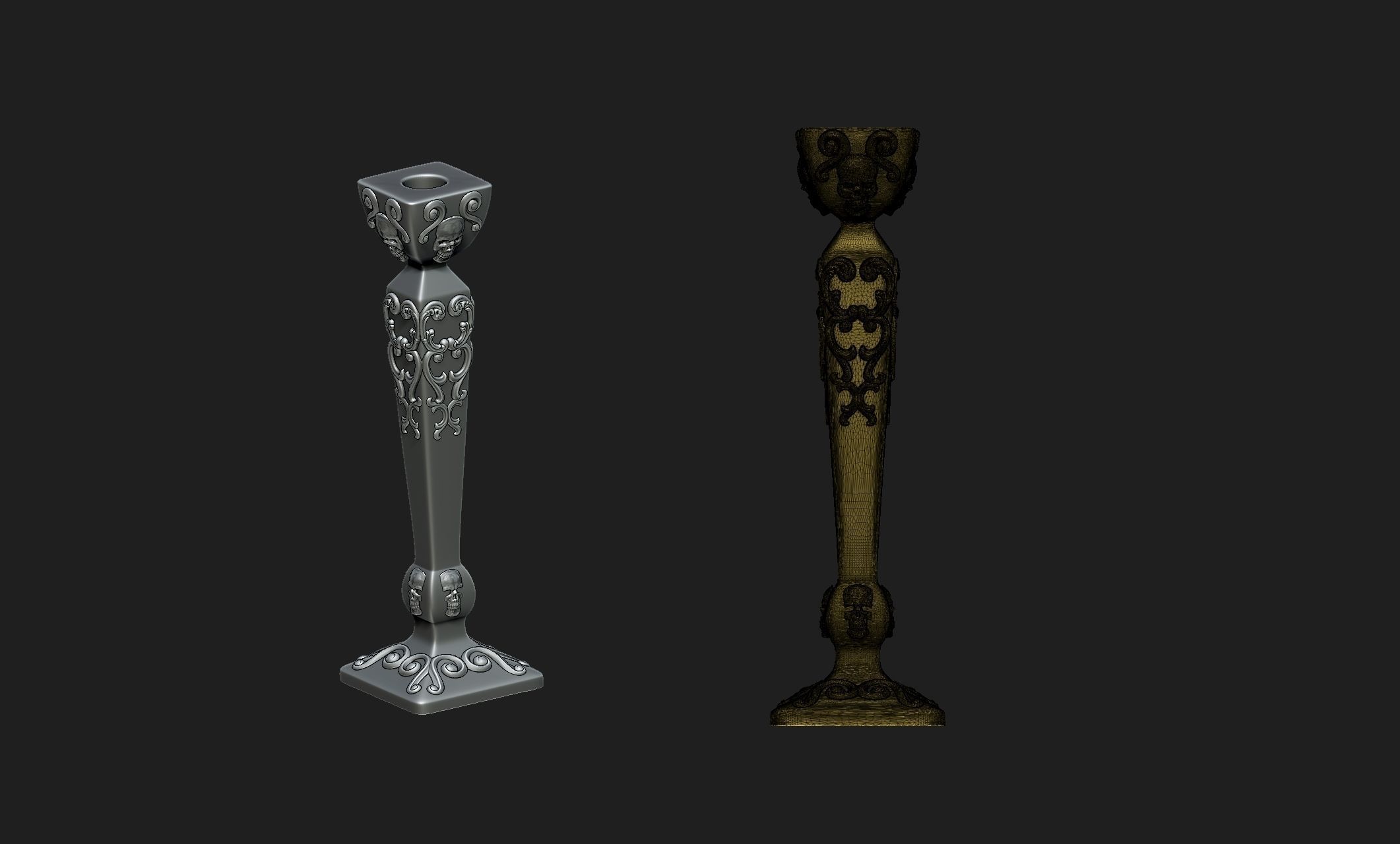 candlestick 3D print model_5