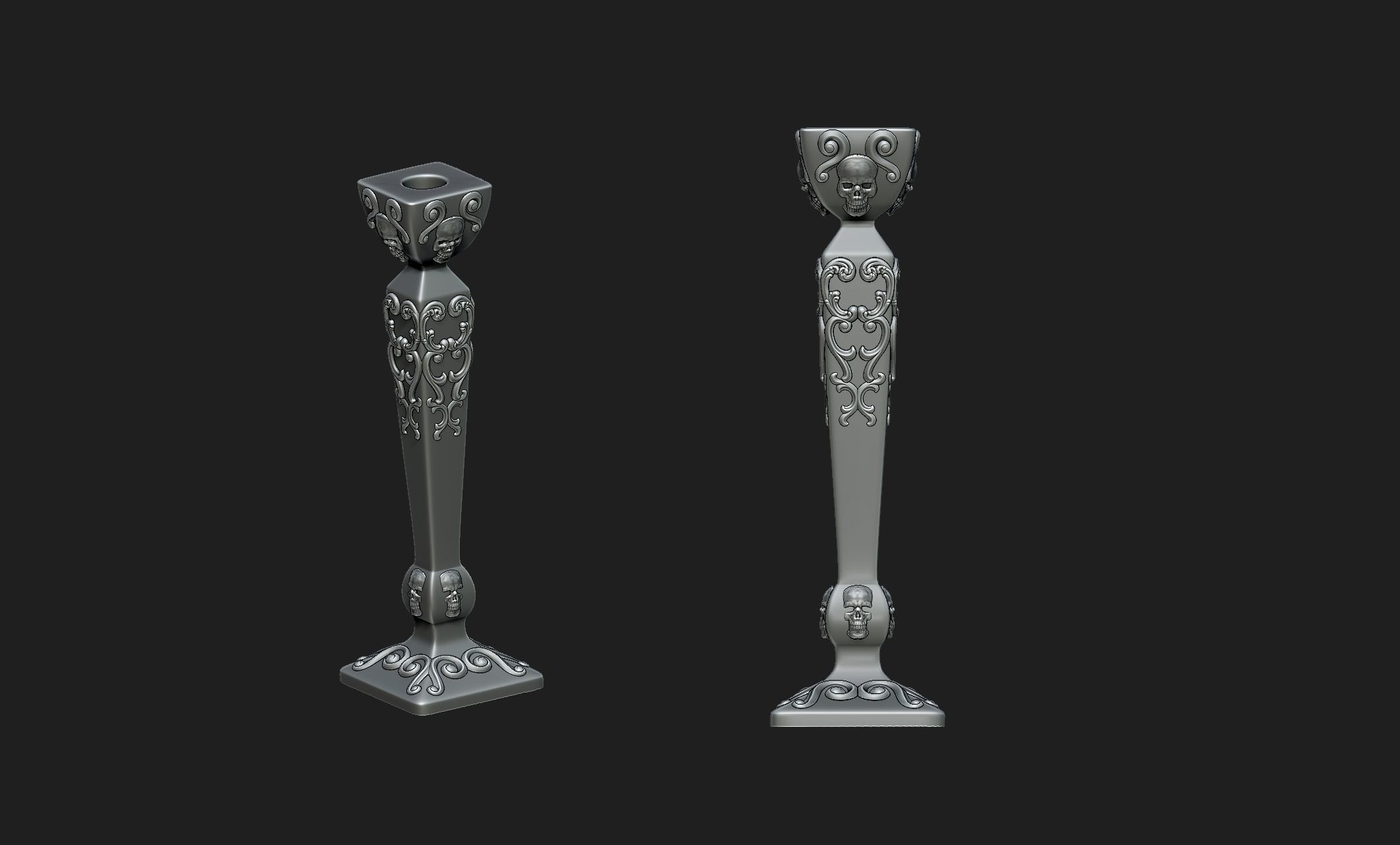 candlestick 3D print model_4