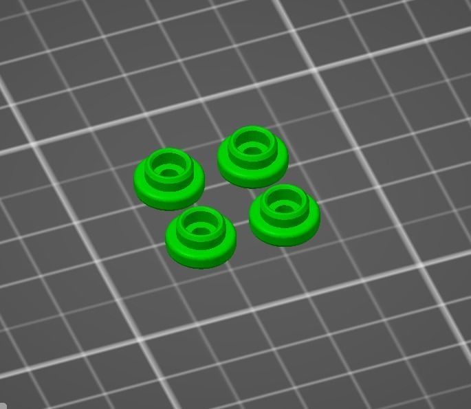 Hard Drive Mounting Spacer - M3x6mm - Washers For SSD or HDD 3D print model_2