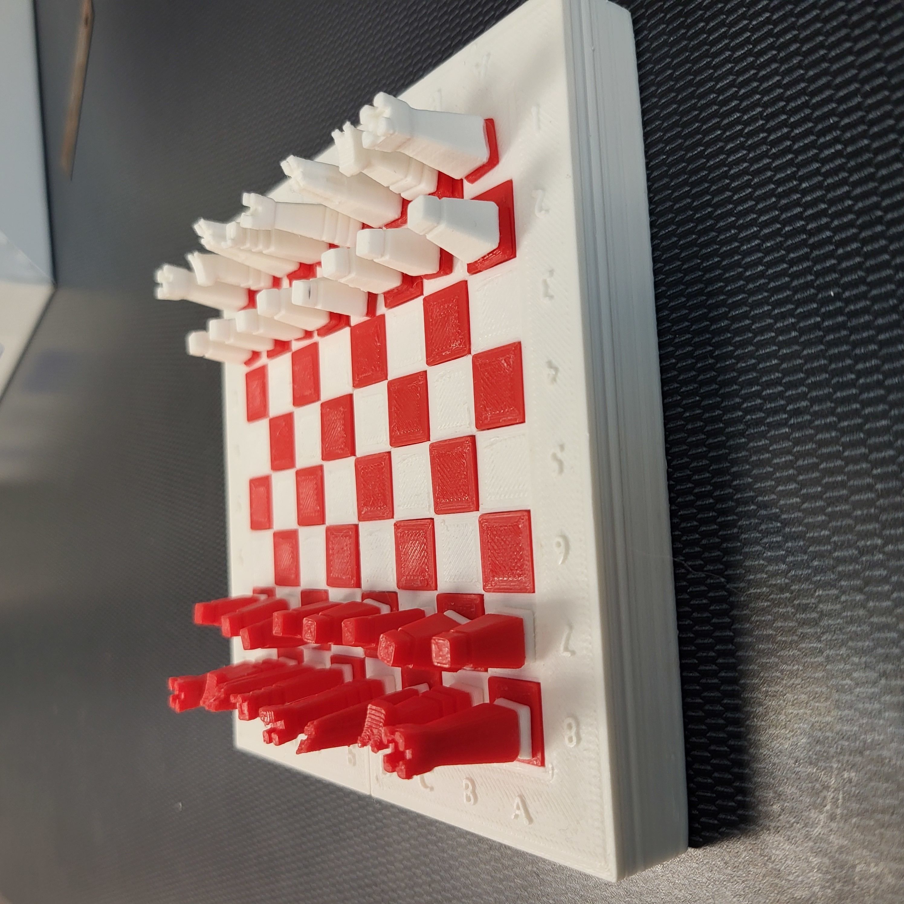 Mobile Print Friendly Chess or Checkers Set 3D print model_5