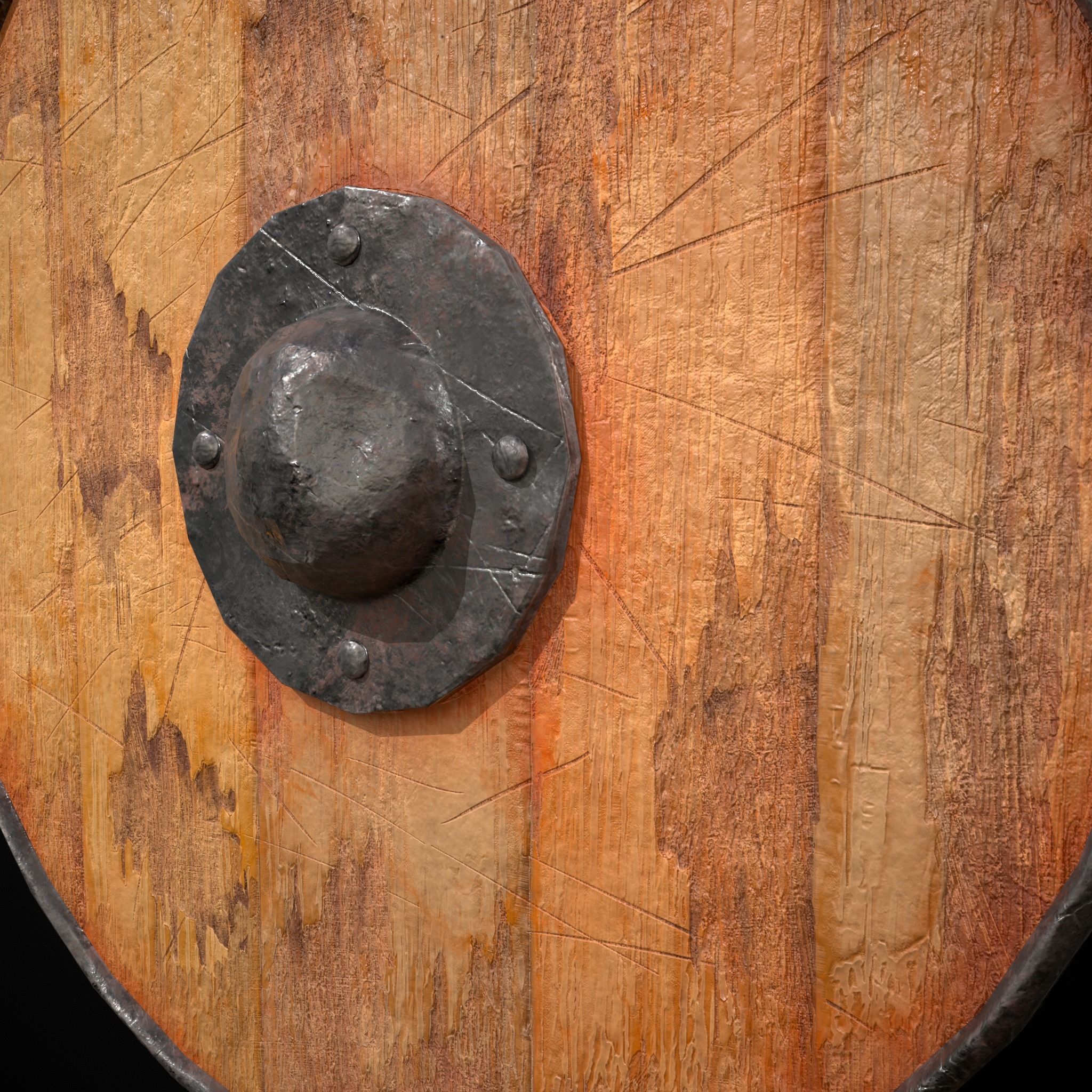 Toy Weapons Sword and Shield  Low-poly 3D model_11