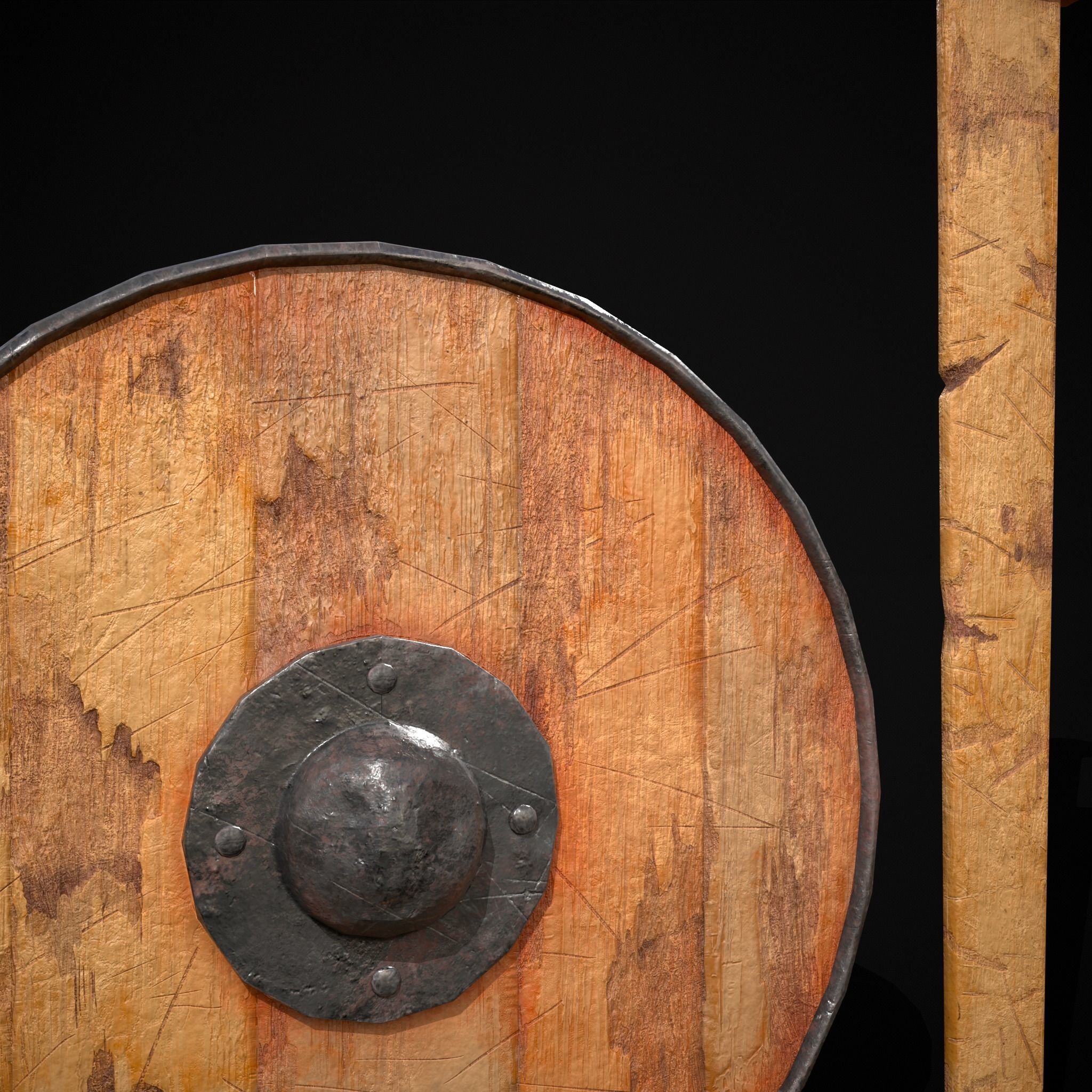 Toy Weapons Sword and Shield  Low-poly 3D model_17