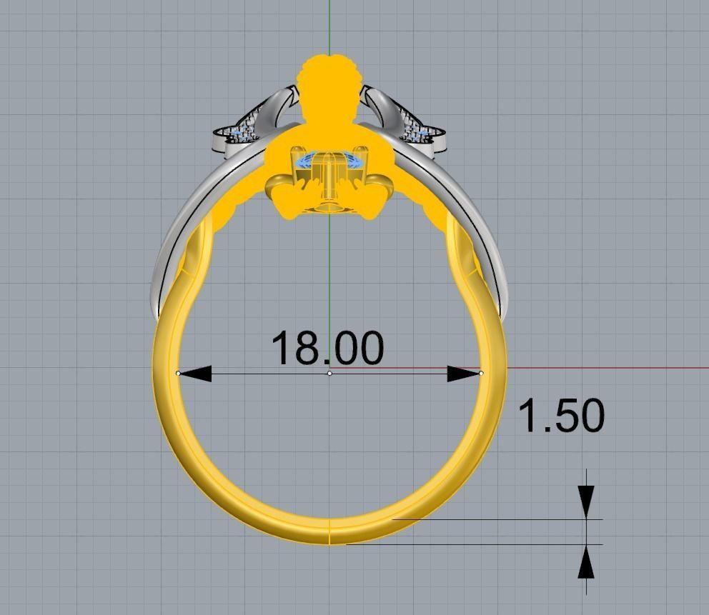 Magerit Ring 3D print model_2