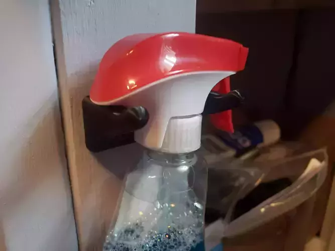 Glass Cleaner Spray Bottle Holder - Mount - Hook