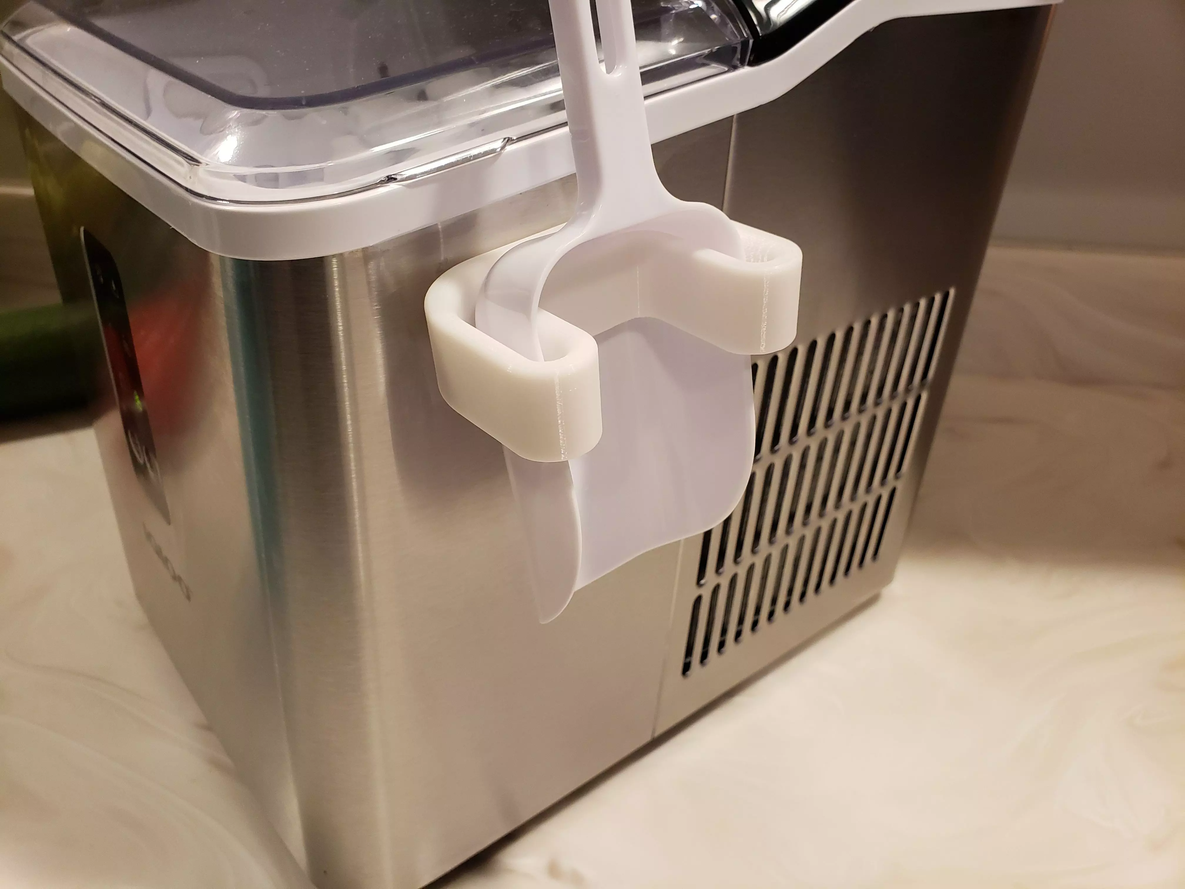 Ice Scoop Holder For Countertop Ice Machine - Maker Free 3D print model_0