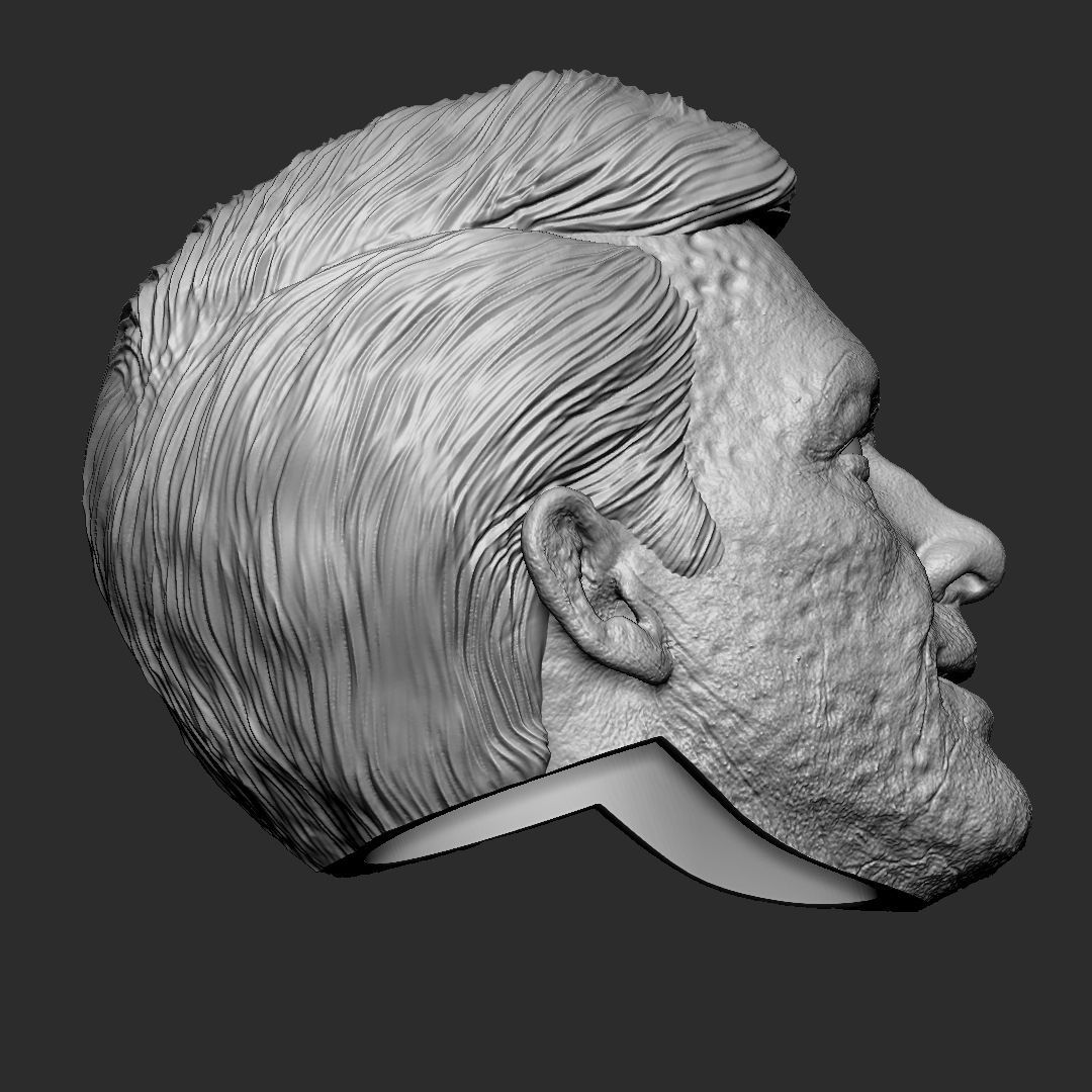 Deadpool wig - Deadpool and Wolverine head 3D print model_6