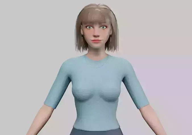 standard cute woman V27984 