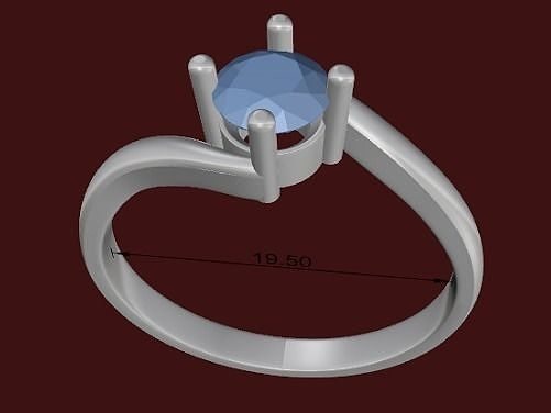 Simple ring for woman free 3D model | CGTrader
