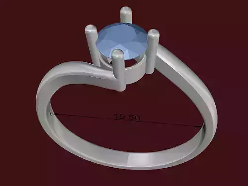 Simple ring for woman