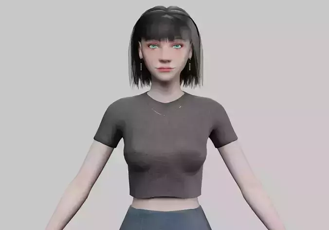 lovely cute woman V27647 