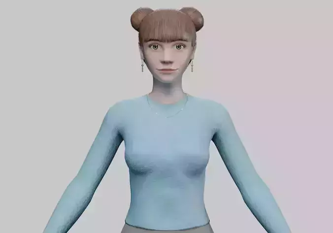 cute teen woman V21874 