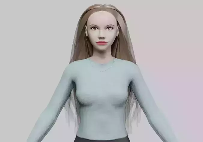 cute stylized woman V31405 