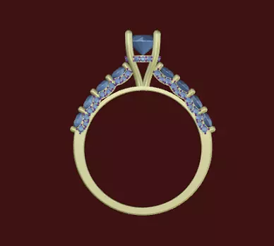 woman ring Free 3D model