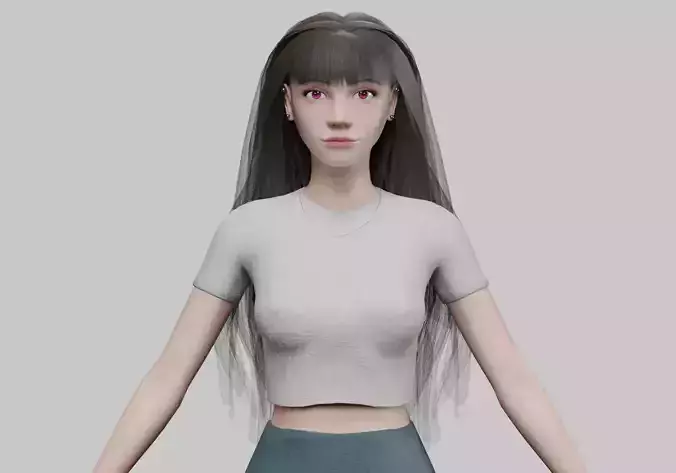 cute classic woman V30676 