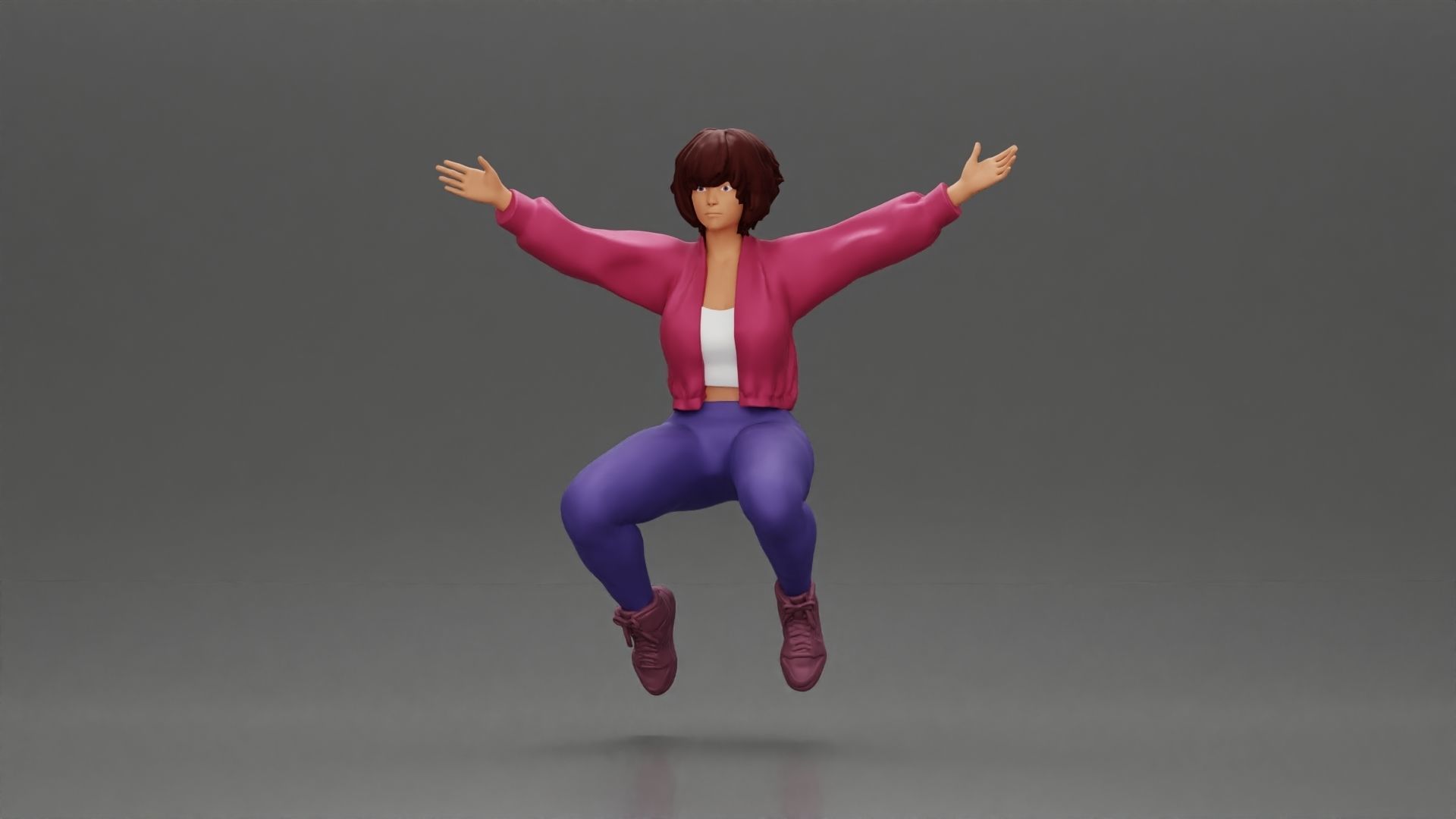 Man in shorts carrying girlfriend on shoulders 3D print model_2