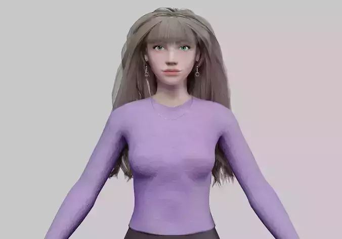 cool pretty woman V31713 