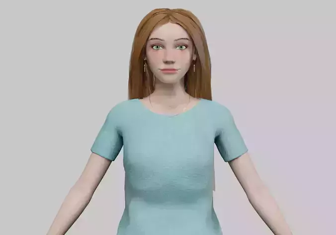 cool cute woman V31871 