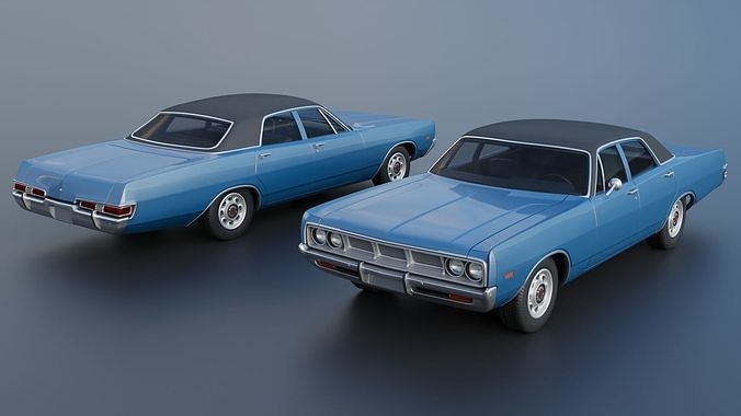 Dodge Polara Sedan 1969 3D print model 2