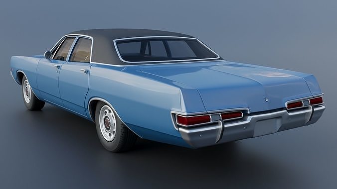 Dodge Polara Sedan 1969 3D print model 5