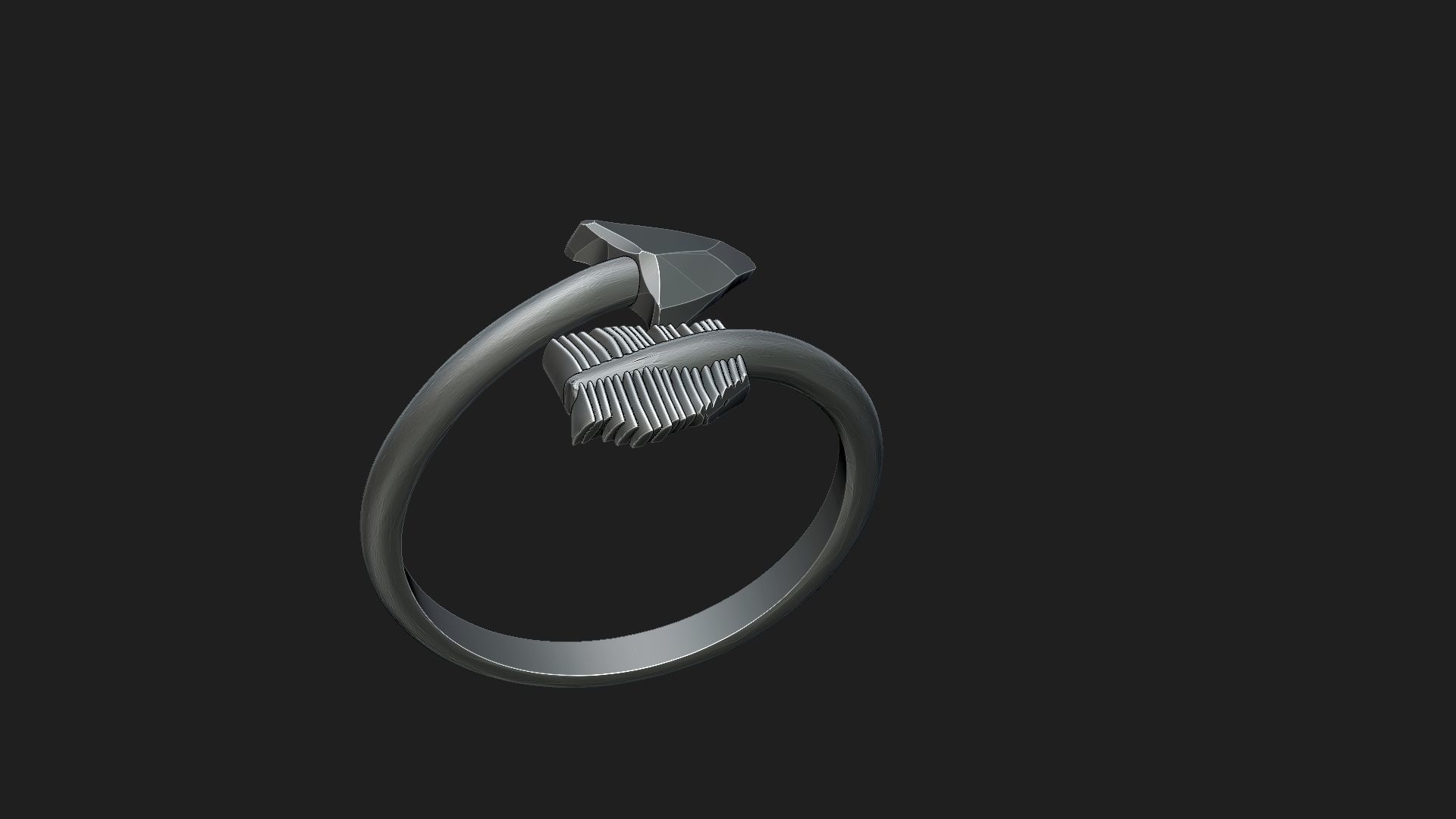 karma ring 3D print model_1
