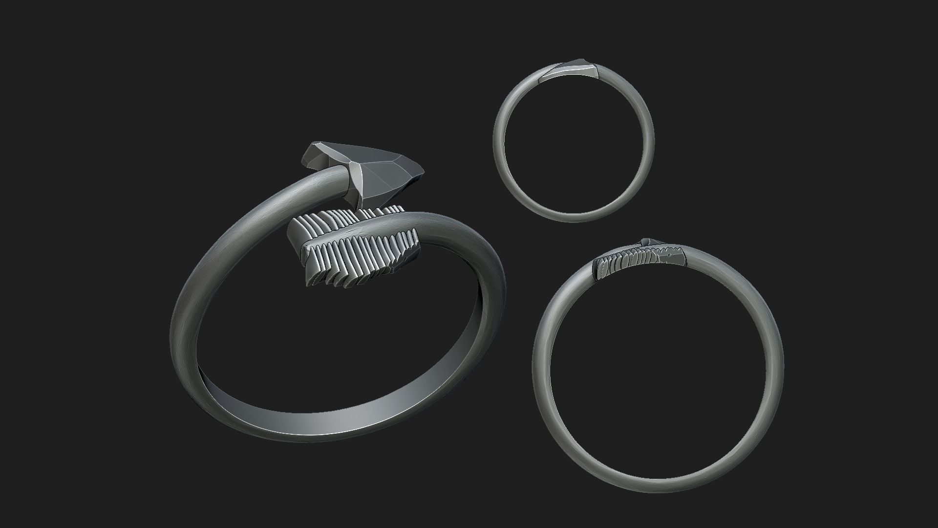 karma ring 3D print model_6