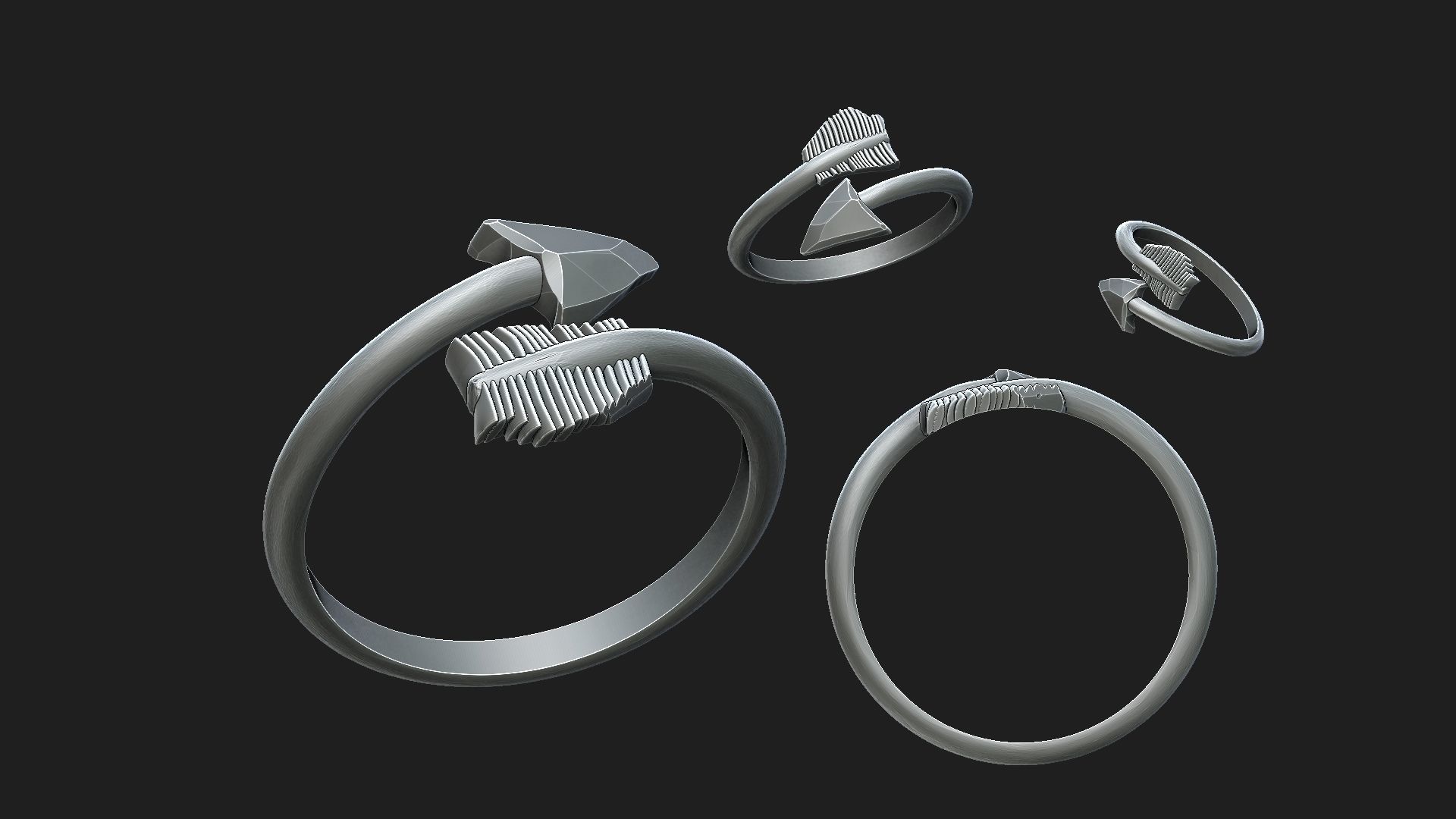 karma ring 3D print model_4
