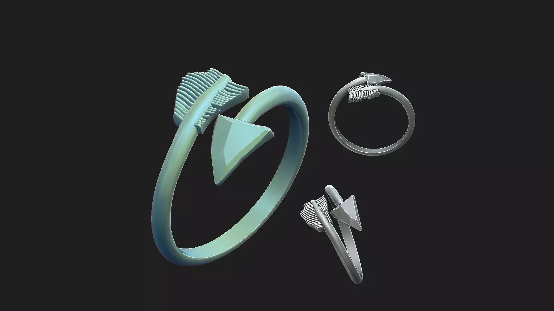 karma ring 3D print model_0