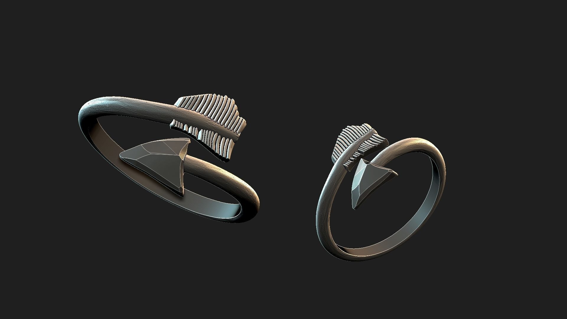 karma ring 3D print model_3