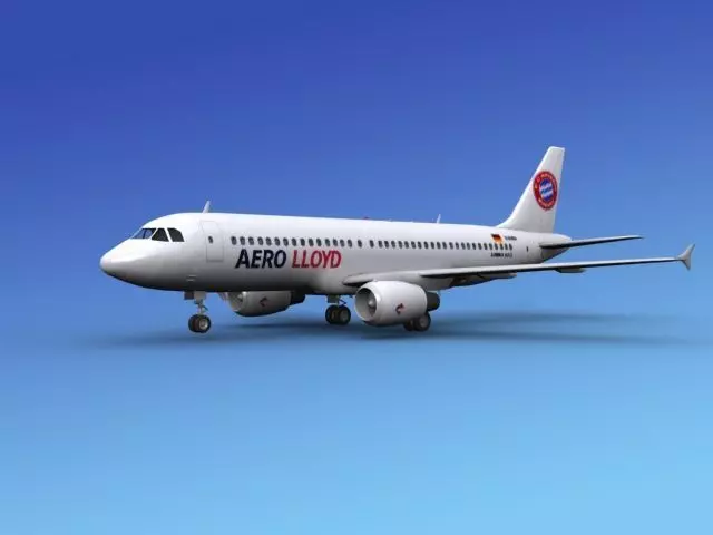 Airbus A320 Aero Lloyd 3D model