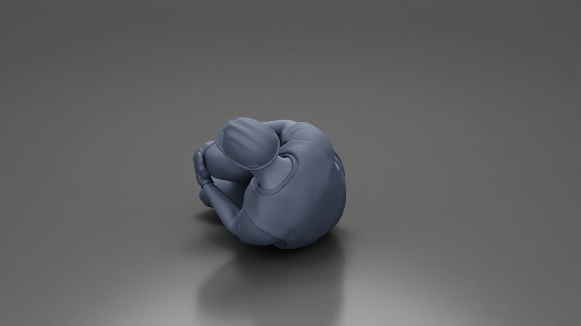 construction worker lying on the floor holding his injured leg 3D print model_10