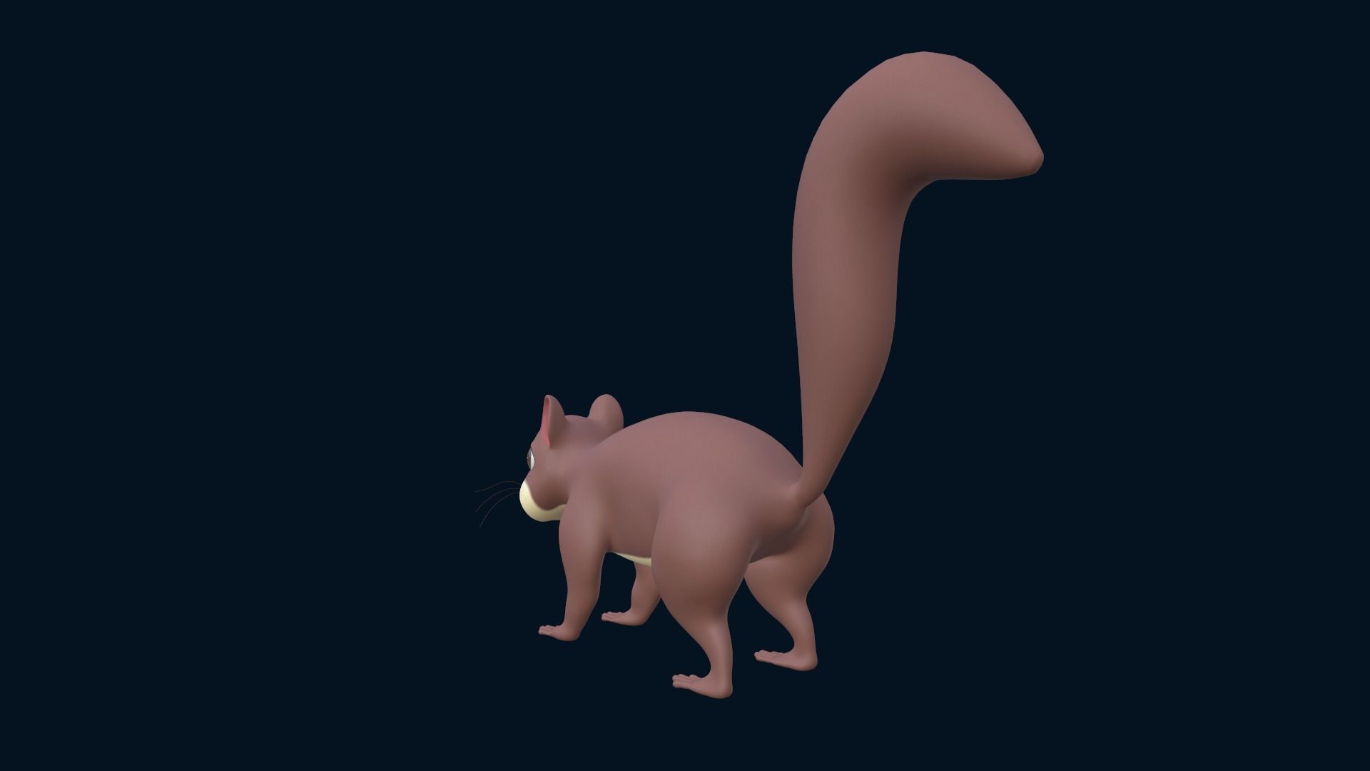 Asset - Cartoons - Animal - Squirel Rigged 3D model 3D model_6