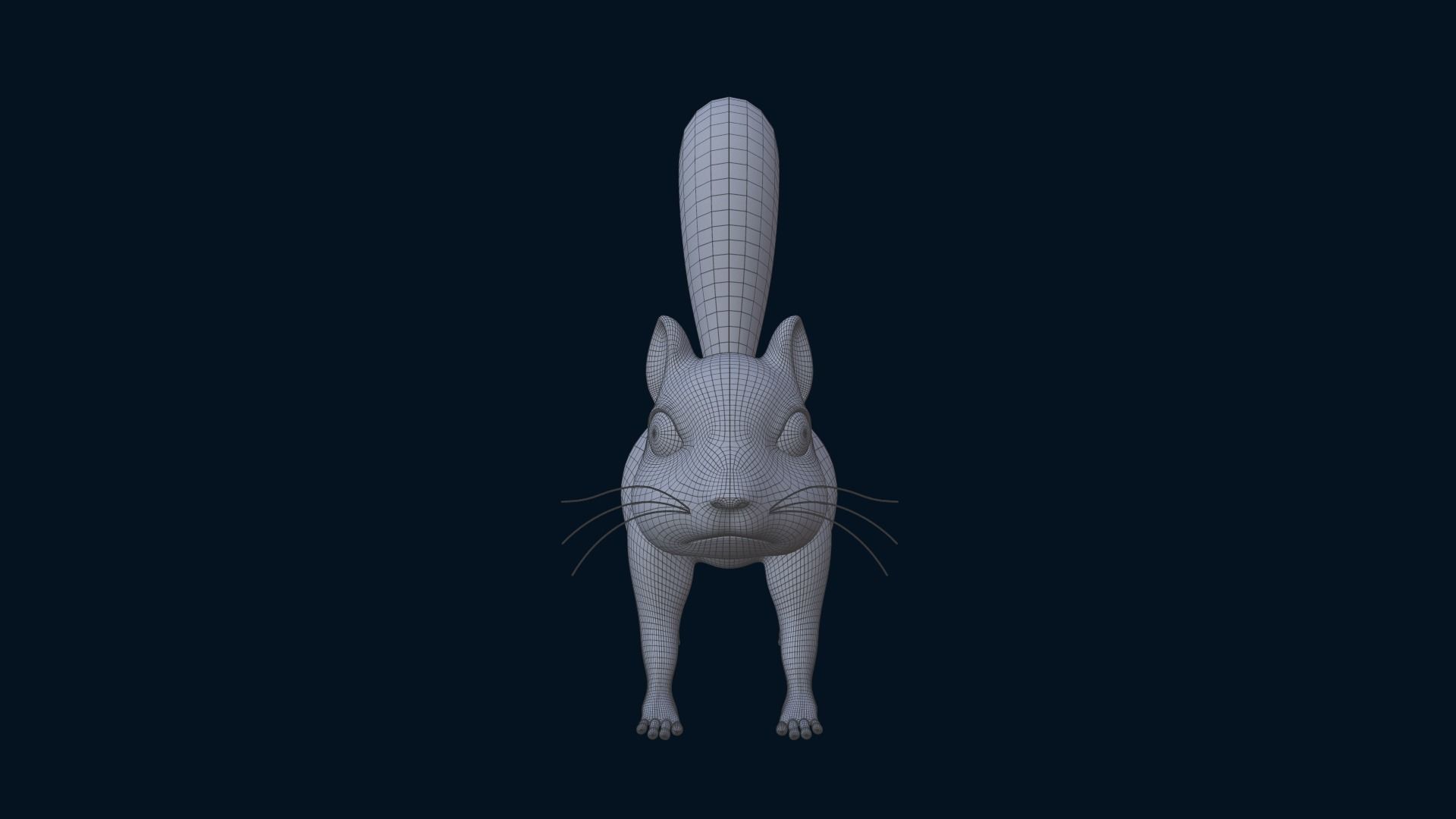 Asset - Cartoons - Animal - Squirel Rigged 3D model 3D model_9