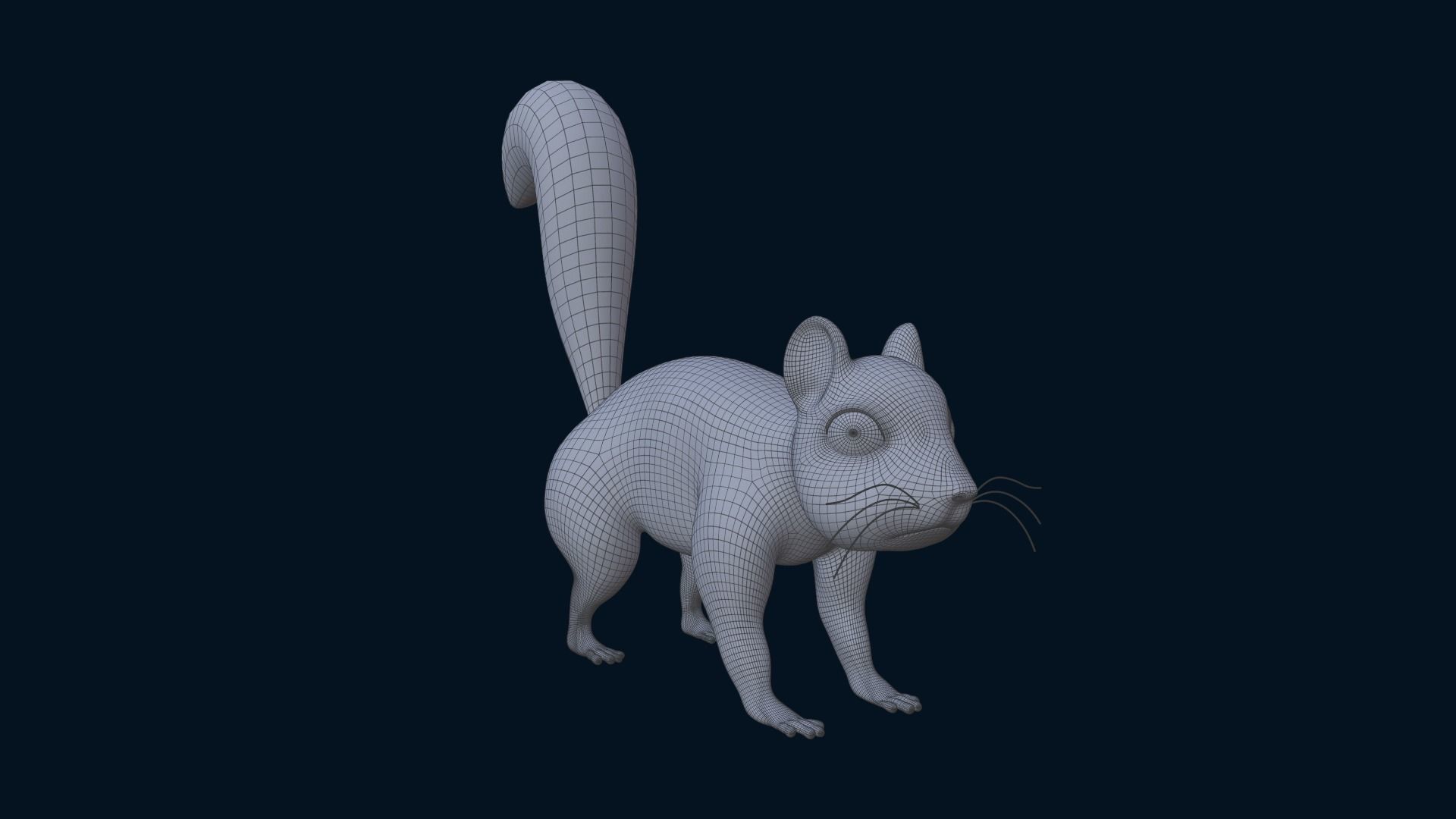 Asset - Cartoons - Animal - Squirel Rigged 3D model 3D model_10