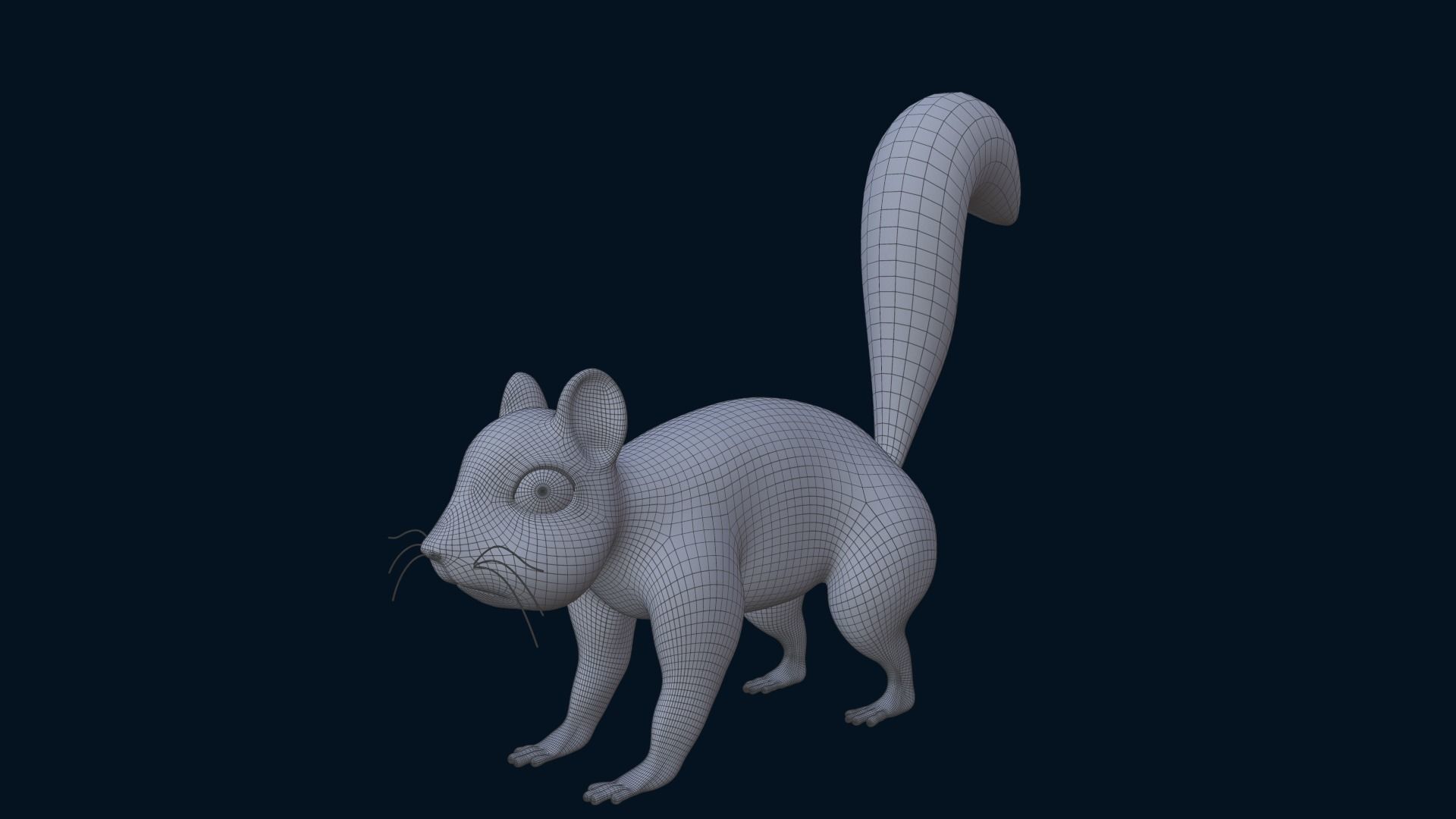 Asset - Cartoons - Animal - Squirel Rigged 3D model 3D model_14