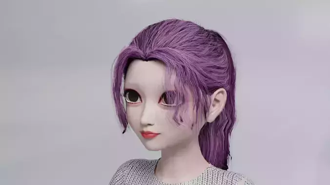 Cute Cartoon Girl Character Anatomy