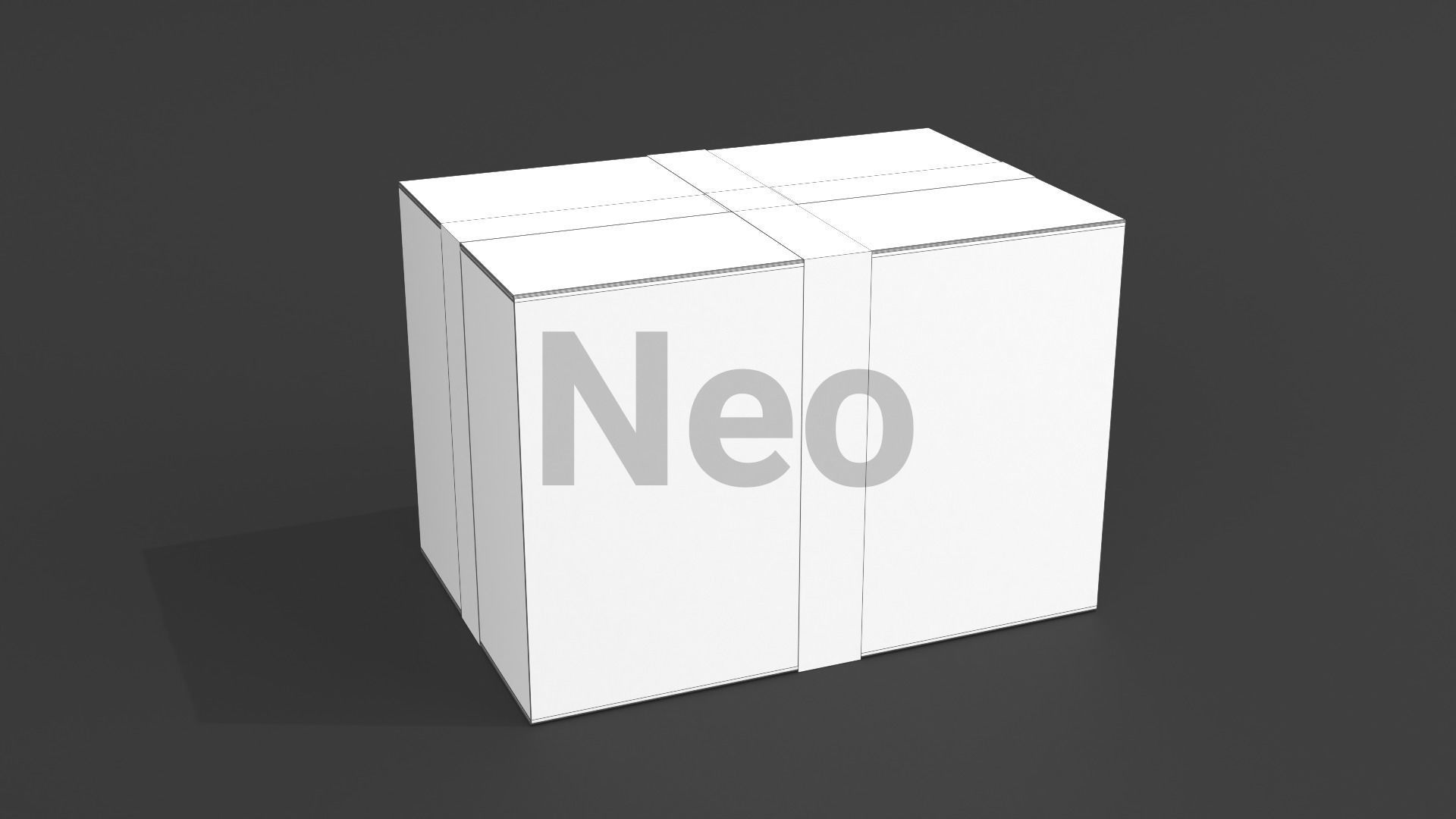 Cardboard Boxes Collection Low-poly 3D model_13