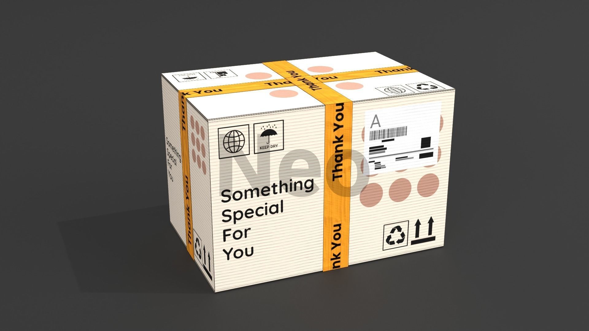 Cardboard Boxes Collection Low-poly 3D model_14