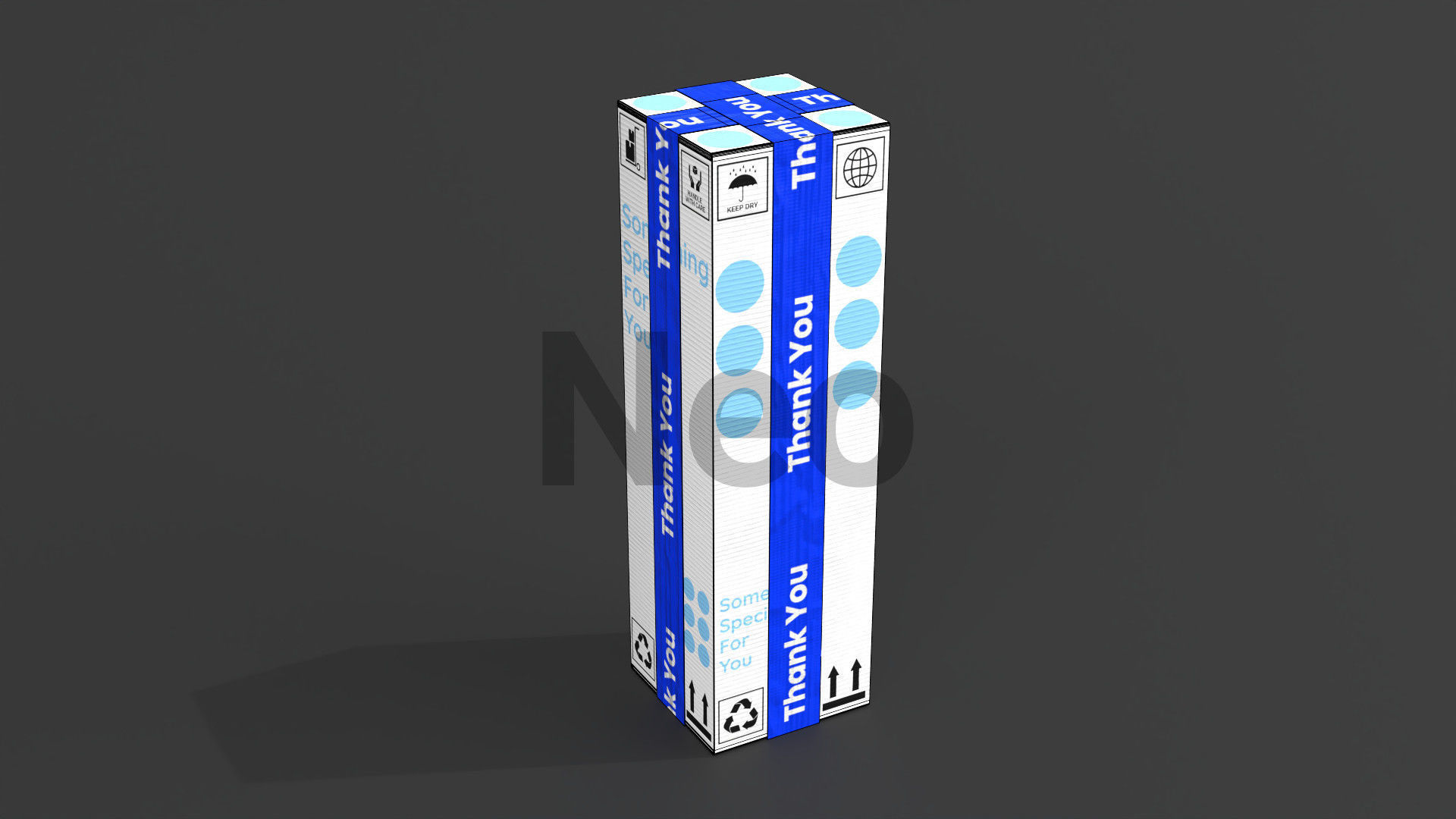 Cardboard Boxes Collection Low-poly 3D model_27