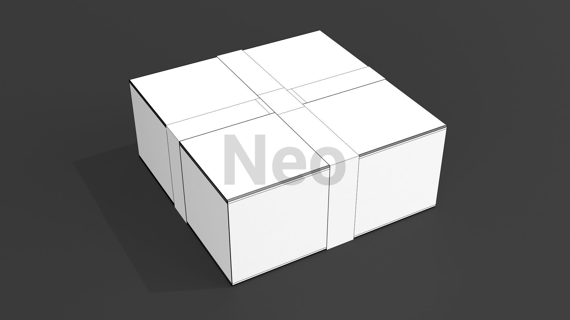 Cardboard Boxes Collection Low-poly 3D model_40