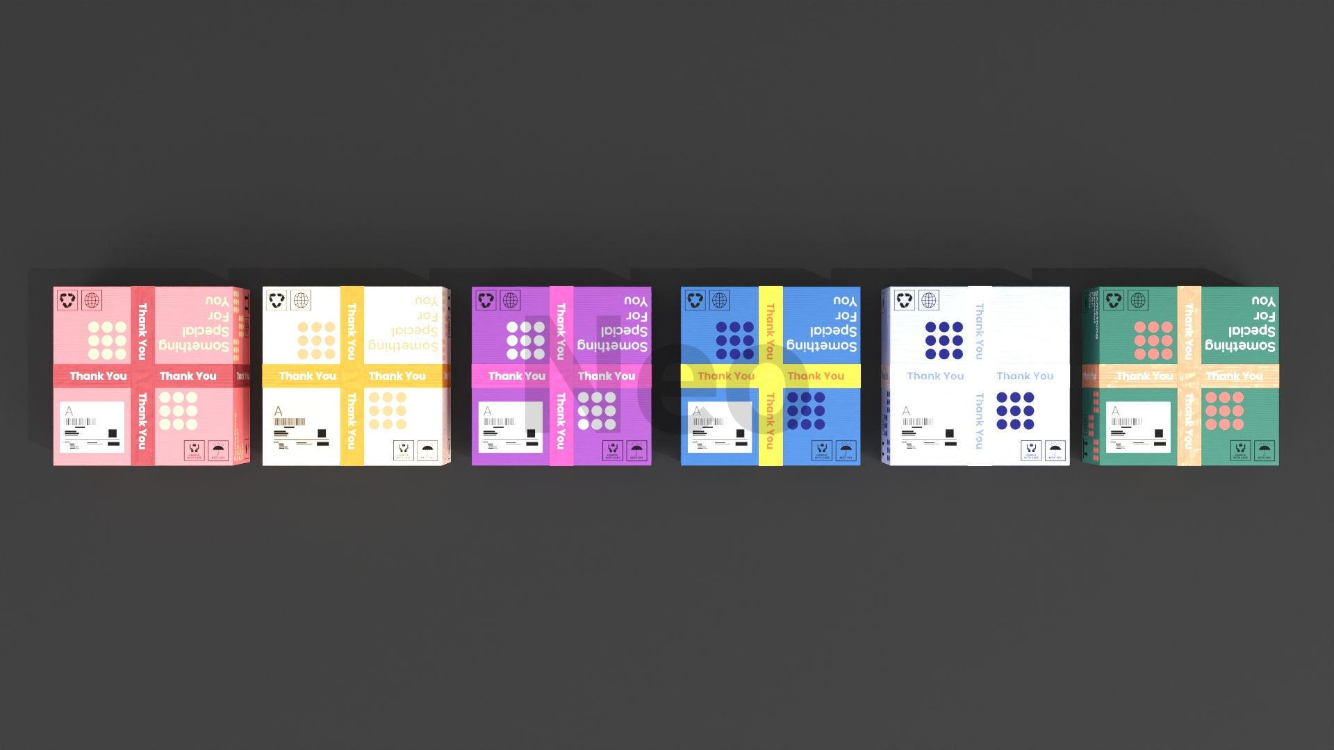 Cardboard Boxes Collection Low-poly 3D model_30