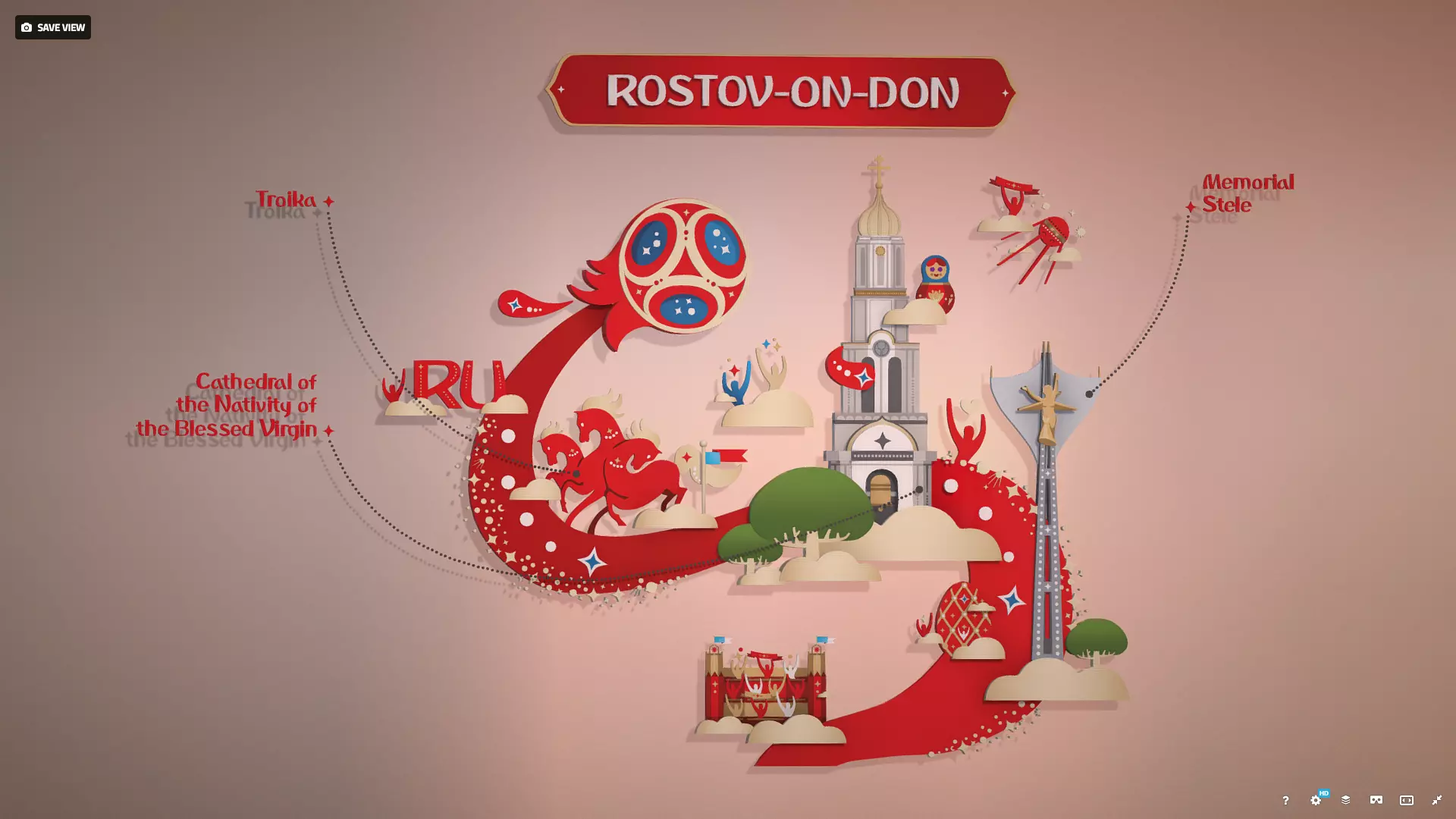 Russian classical ornaments in vector 3d Texture ROSTOV Texture