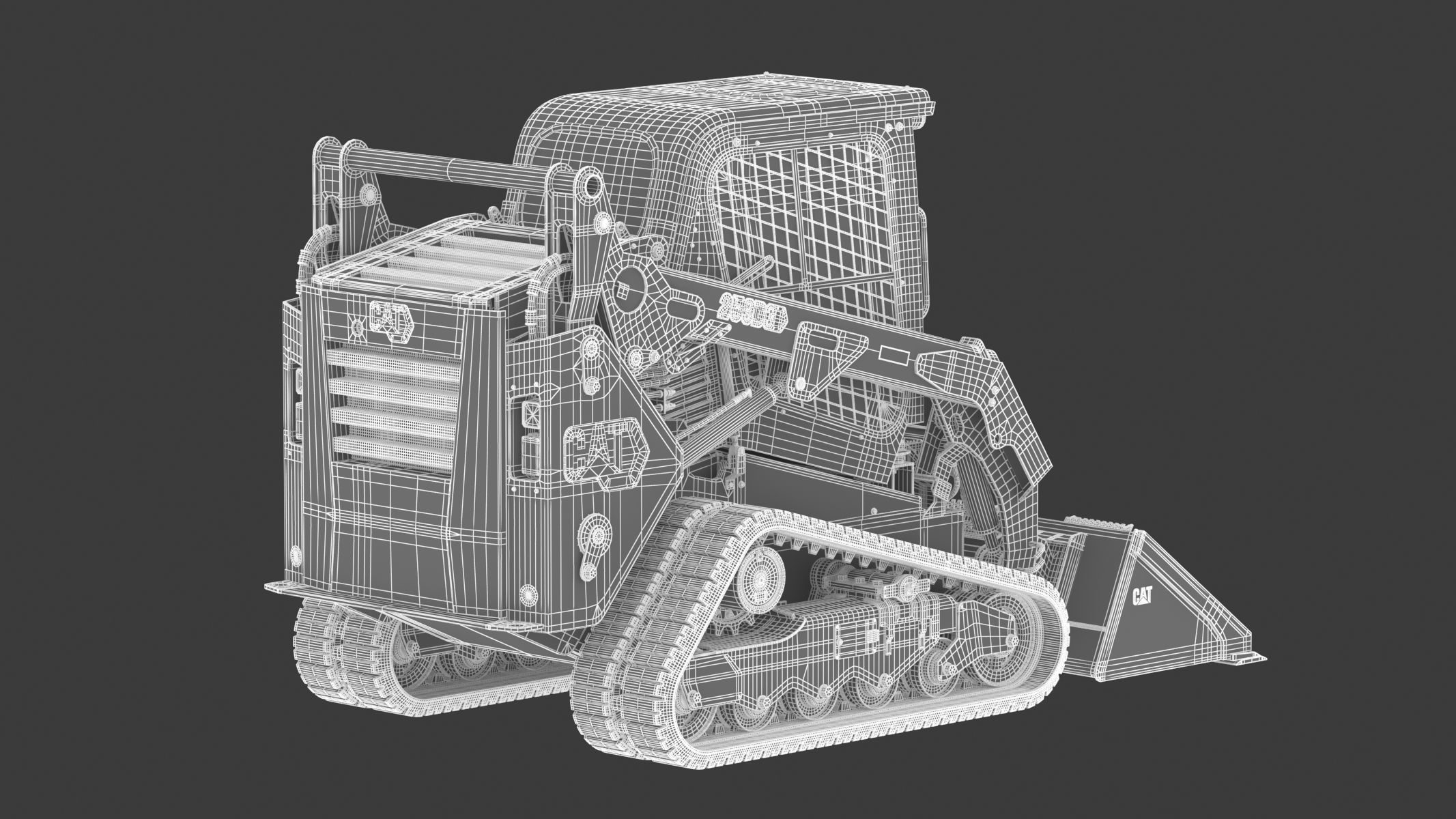 CAT Compact Track Loaders 259D3 3D model_28